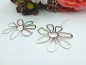Preview: silber Blumen Ohrringe